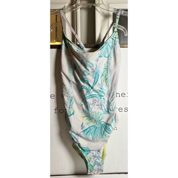 Lilly Pulitzer Pink Blue One-Piece Swimsuit  Size 12.         V - Picture 1 of 8